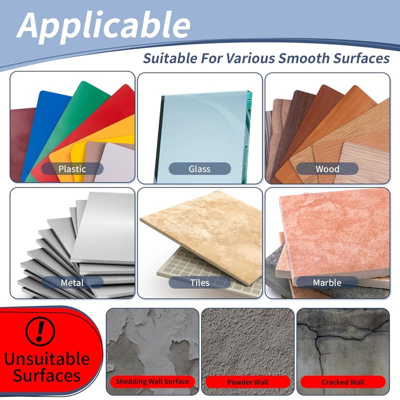 Godmony Super Sticky Double Sided Adhesive Pads,3mm Foam 50Pcs, Strong Double-sdied Sticky Foam Tape,2 Sided Way Black Rectangle 3.36" ,Removable Double-sided Mounting Tape ,Heavy Duty Sticky Pads for Walls - Image 4